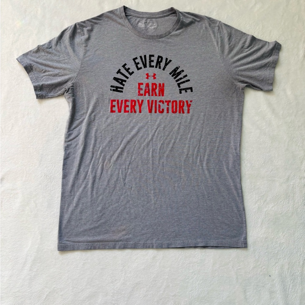 Under Armour Gray Graphic Men's Running Tee